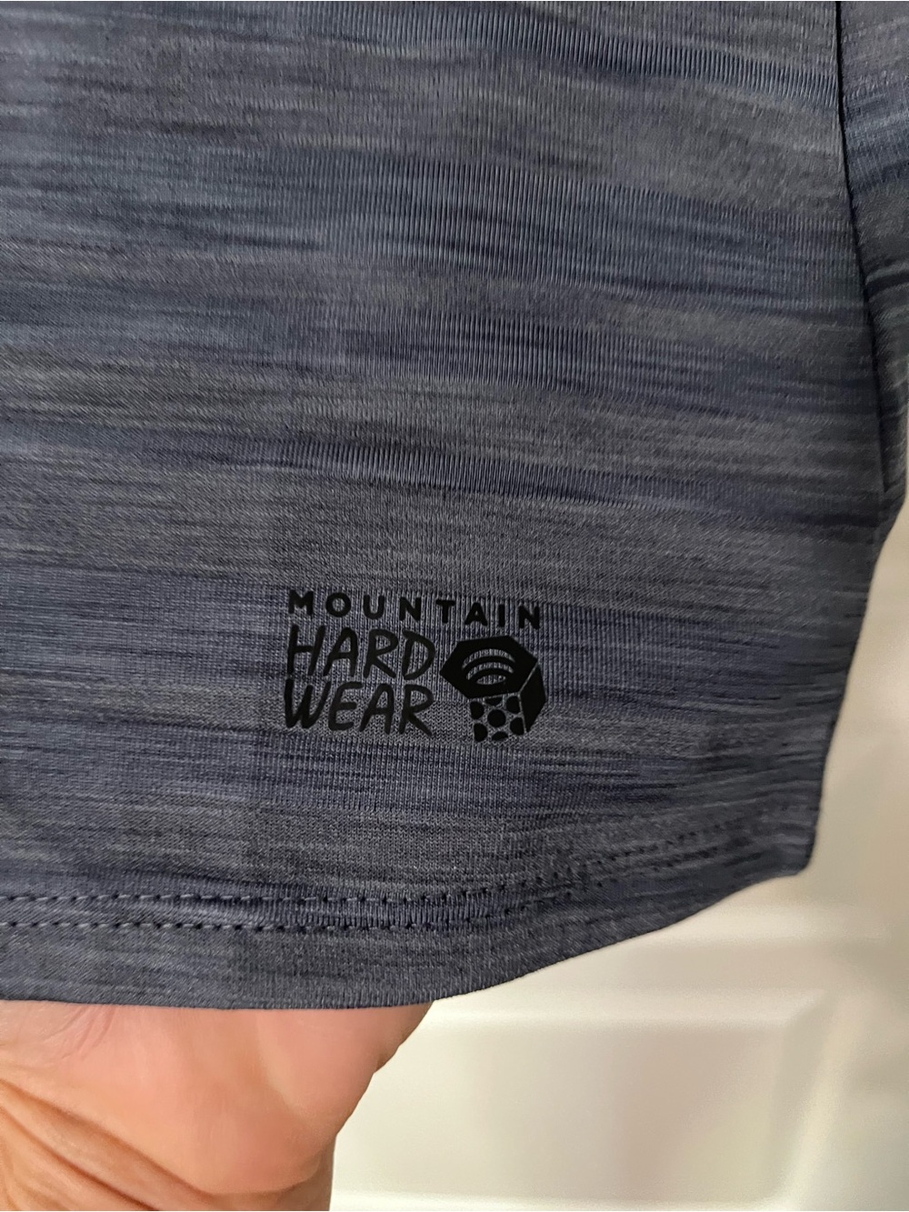 Mountain Hardwear Women's Short Sleeve Heathered Slate Blue Tee - Picture 2 of 5
